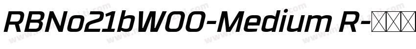 RBNo21bW00-Medium R字体转换